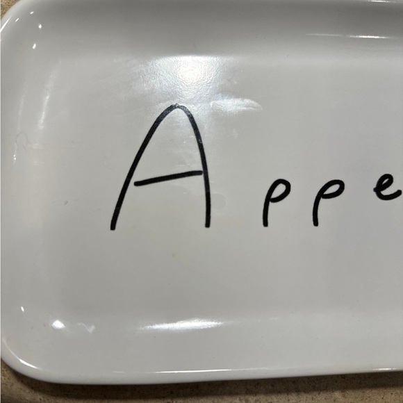 Pottery Barn-Appetizer Plate w/handles - Picture 3 of 5